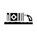 contaminated sites hydrogeologist glyph icon vector illustration