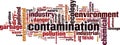 Contamination word cloud concept Royalty Free Stock Photo