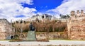 Contantinople wall, Topkapi Palace, Istanbul, Turkey, on the waterside of Bosforus