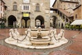 Contarini fountain- front view, Bergamo, Italy, Citta Alta