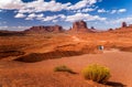 Contemplating beautiful Monument Valley landscape