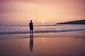 Contemplation during beautiful sunrise Royalty Free Stock Photo