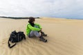 Contemplation on the sand dunes