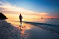 Contemplation on the tropical beach Royalty Free Stock Photo