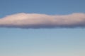 Colourful evening sky with unusual cloud formations