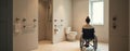 Universal Accessible Bathroom Design with Wheelchair-Friendly Features and Inclusive Architecture Royalty Free Stock Photo