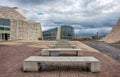 Contemporary architecture,Museum,City of Culture of Galicia, Cidade da cultura de Galicia, designed by Peter Eisenman, Santiago de Royalty Free Stock Photo