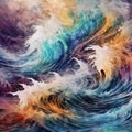 abstract wave splash background