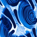 Contemporary Art. Fantasy Fractal Sketch. Bright Contemporary Art. Medical Swirled Texture. Hypnotic Background. Cosmic Navy