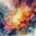 watercolor of abstract grunge background