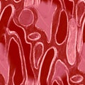 Contemporary Art. Scientific Ornate Texture. Bloody Contemporary Art. Crayon Spiral Sketch. Fantasy Fractal Pattern. Blood Vessel