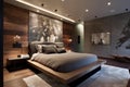 Contemporary artistic bedroom