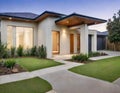 A contemporary Australian home or residential building front Royalty Free Stock Photo