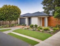 A contemporary Australian home or residential building front Royalty Free Stock Photo