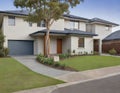 A contemporary Australian home or residential building front Royalty Free Stock Photo