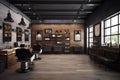 Contemporary barber shop