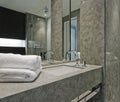 Contemporary bathroom detail