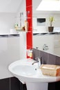 Contemporary bathroom interior Royalty Free Stock Photo