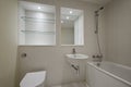 Contemporary bathroom with mozaic tiles Royalty Free Stock Photo