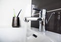 Contemporary bathroom sink detail Royalty Free Stock Photo