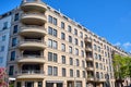 Contemporary beige apartment house