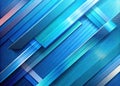 Modern Blue Diagonal Geometric Background with Sleek Lines Royalty Free Stock Photo