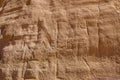 Contemporary carring sign of someone named Levv on rock in the desert, Timna national park in Aravah valley in Israel