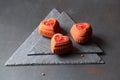 Contemporary Chocolate Mini Mousse Cake made in heart shape silicone mold