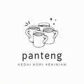 contemporary coffee shop image logo