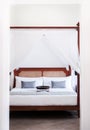 Contemporary Colonial white Four Poster Bed