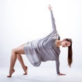 Contemporary dancer practising