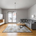 Living room with window door to terrace