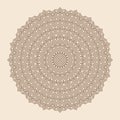 Contemporary doily round lace floral pattern