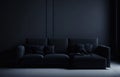contemporary, elegant sofa. Generative AI
