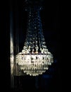 Contemporary glass chandelier Royalty Free Stock Photo