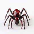 Contemporary Glass 3d Spider On White Surface