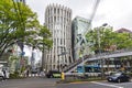 contemporary Keyaki Building with BOSS store at Omotesando street, Tokyo, Japan