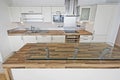 Contemporary kitchen with breakfast bar Royalty Free Stock Photo