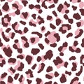 Contemporary leopard skin seamless pattern texture repeat. Abstract animal fur wallpaper. Royalty Free Stock Photo