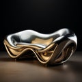 Avicii-inspired Liquid Metal Spiral Sofa With Futuristic Design