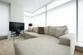 Contemporary living room with designer furniture Royalty Free Stock Photo