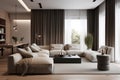 Modern Neutral-Toned Living Room