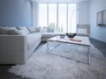 Contemporary living room style Royalty Free Stock Photo