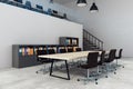 Contemporary meeting room with copyspace