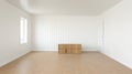 Contemporary Minimalism Empty Room With Boxes - Petrina Hicks, Richard Meier, Agnes Martin