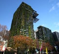 One Central Park by Jean Nouvel, Sydney, Australia. Modern high-rise towers with botanical garden By Patrick Blanc.