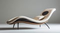 Contemporary And Modern Chaise Lounge With Fluid And Organic Forms