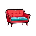 Contemporary Modern Loveseat for Functional Use Royalty Free Stock Photo