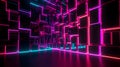Contemporary neon desktop elegance Royalty Free Stock Photo