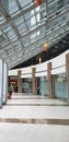 Contemporary office atrium lobby in Dallas with lots of light Royalty Free Stock Photo